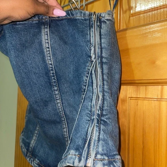Zara corset style denim top - Picture 5 of 6